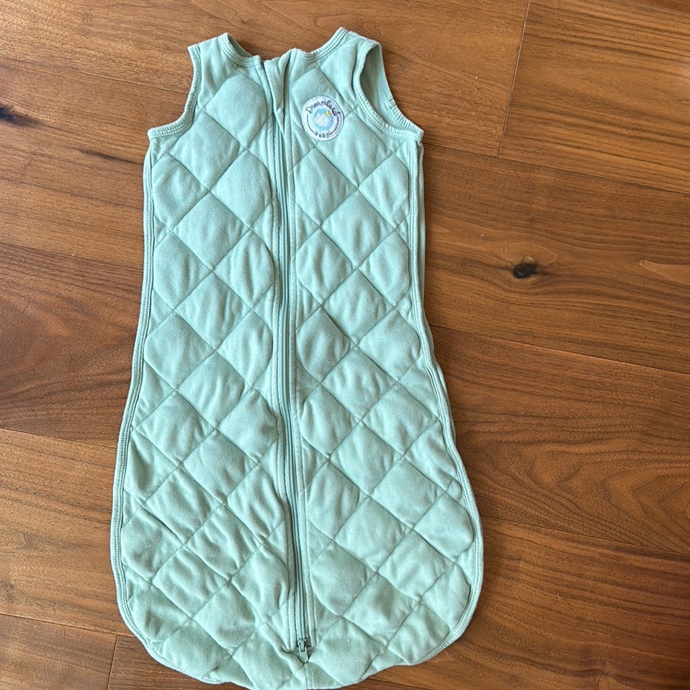 Quilted Green Kids Pajamas Sleep Sack